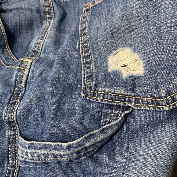 GAP (Fall 2017) Carpenter Jean Distressed High Rise Women 28R - Picture 6 of 11